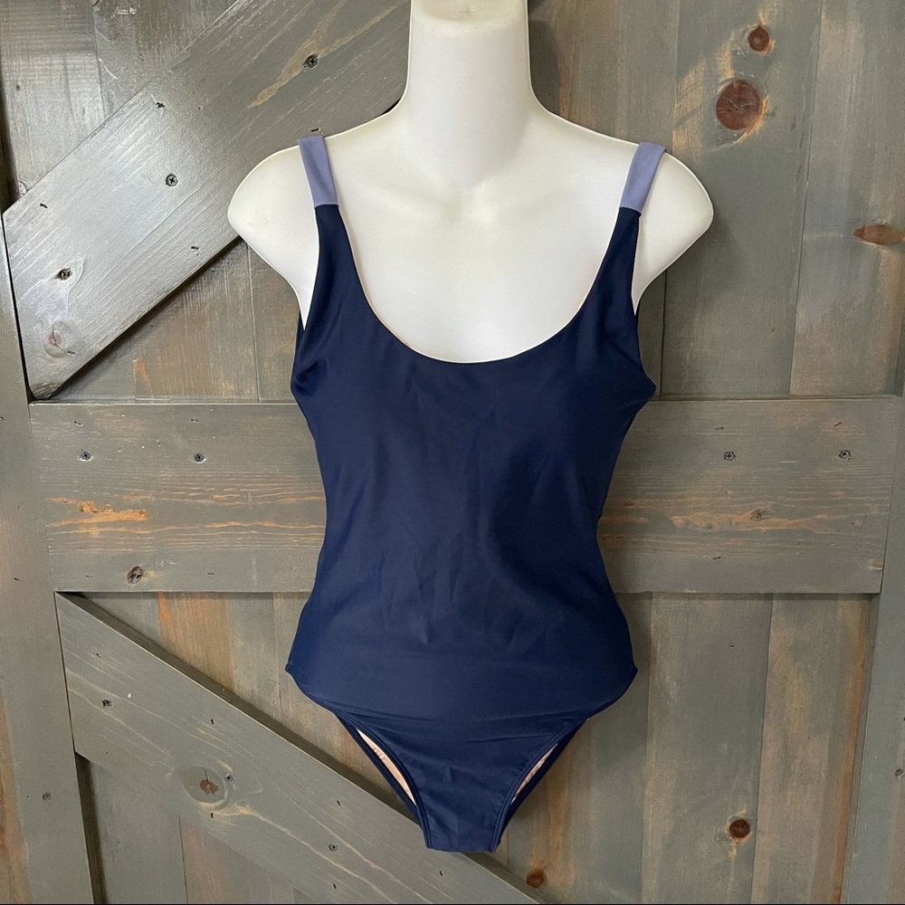 Summersalt The Sun Streak Navy One-Piece Swimsuit - Picture 3 of 9